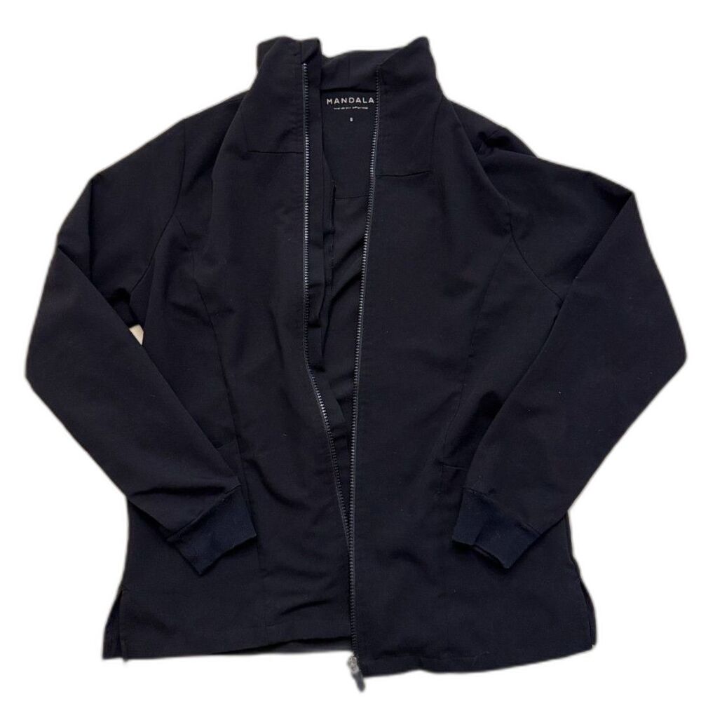 GUC Mandala Black Scrub Jacket Women's Small